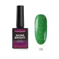 Гель-лак Shine bright светоотражающий №06 - Изумрудная вуаль, TNL Professional, 10 мл