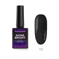 Гель-лак Shine bright светоотражающий №13 - Черный оникс, TNL Professional, 10 мл