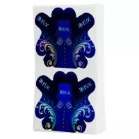 IRISK Формы для наращивания, голографические, синие, 100 шт.