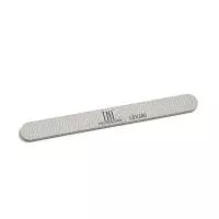 Пилка для ногтей узкая 120/240 (серая) в индивидуальной упаковке TNL