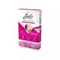 Восковые полоски ITALWAX Solo с ароматом Дамасской розы (для лица) уп. 12 шт. + салфетки