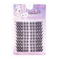 Ресницы самоклеящиеся кроличий эффект 100 пучков 1 шт