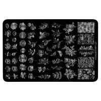 Трафарет для стемпинга металлический, 9,5x14,5см IRISK NEW (018 NICOLE DIARY L-21)