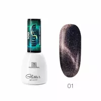 Гель-лак Illusia 10D, кошачий глаз №01 - лиловый серебристый, TNL Professional, 7 мл