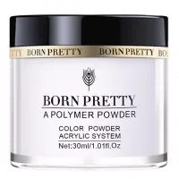 Born Pretty, Акриловая пудра 46414-02 белый, 30 мл