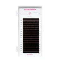 Коричневые ресницы lashfeya Dark Chocolate MIX 16 линий
