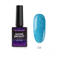 Гель-лак Shine bright светоотражающий №04 - Морская волна, TNL Professional, 10 мл