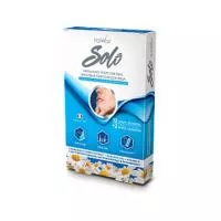 Восковые полоски ITALWAX Solo с экстрактом ромашки, маслом авокадо и витамином E (для лица) уп. 12 шт. + салфетки