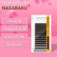 Коричневые ресницы Premium Ellips отдельные длины