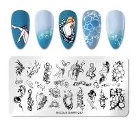 Nicole Diary, Пластина для стемпинга 12*6 см 51663 ND-232, 1 шт