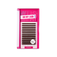 Ресницы темно-коричневые OH! MY LASH в пучках 2D-YY - 12 линий - MIX