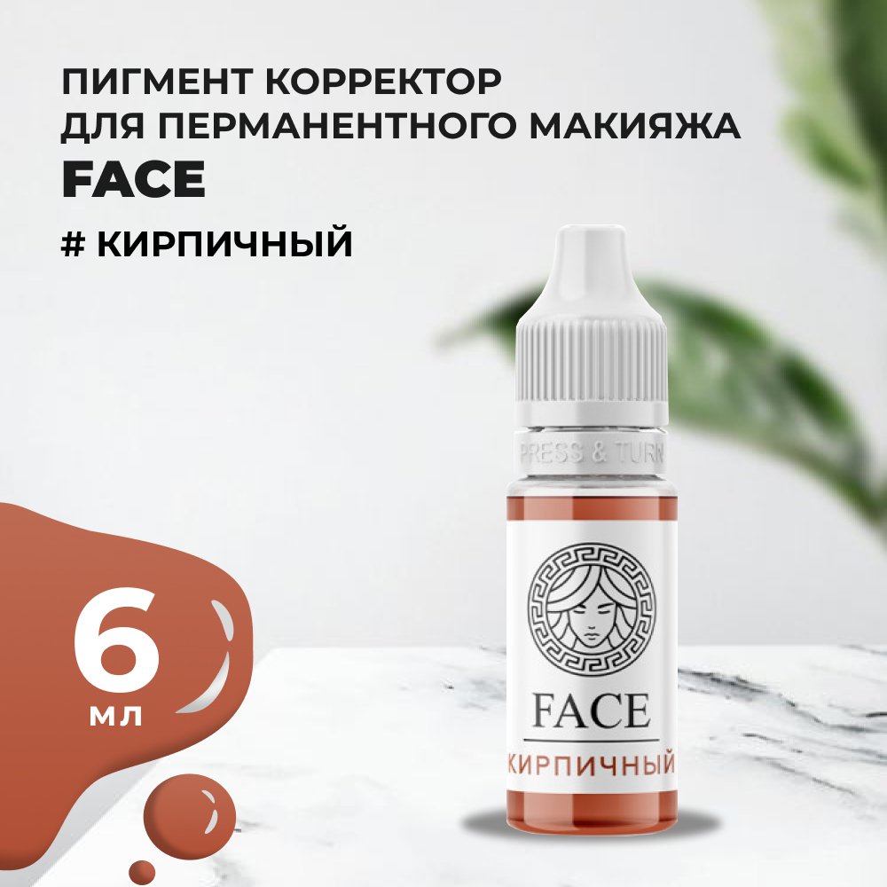 Пигмент корректор Face КИРПИЧНЫЙ 6 мл купить по цене 1 190 руб. в Москве в  интернет-магазине