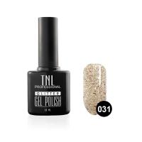 Гель-лак TNL - Glitter №31 - Серебряный с малиновыми блестками (10 мл.)