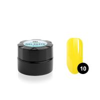 Гель-паста для дизайна ногтей TNL №10 (желтая), 6 мл.
