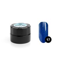 Гель-краска для дизайна ногтей TNL №17 (мерцающий фиолетовый), 6 мл.