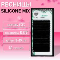 Ресницы чёрные Lovely серия "Silicone" - 16 линий - MIX NEW